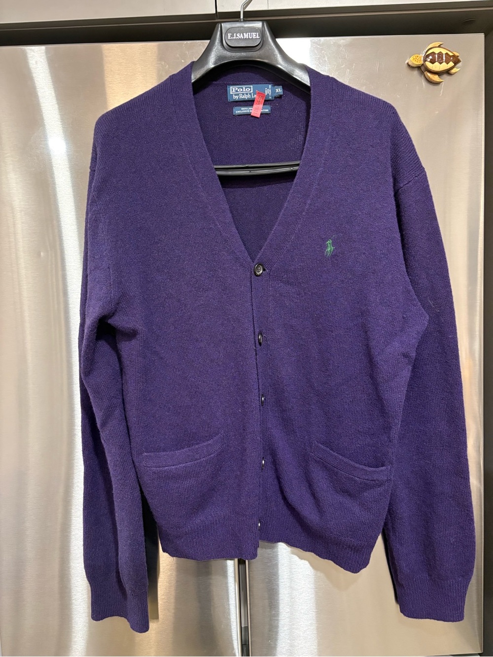 Polo by Ralph Lauren Vintage Lambswool V-Neck Button Cardigan